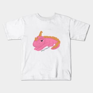 Preacious the pink Dino - The Scaly Friend's Collection Artwort By TheBlinkinBean Kids T-Shirt